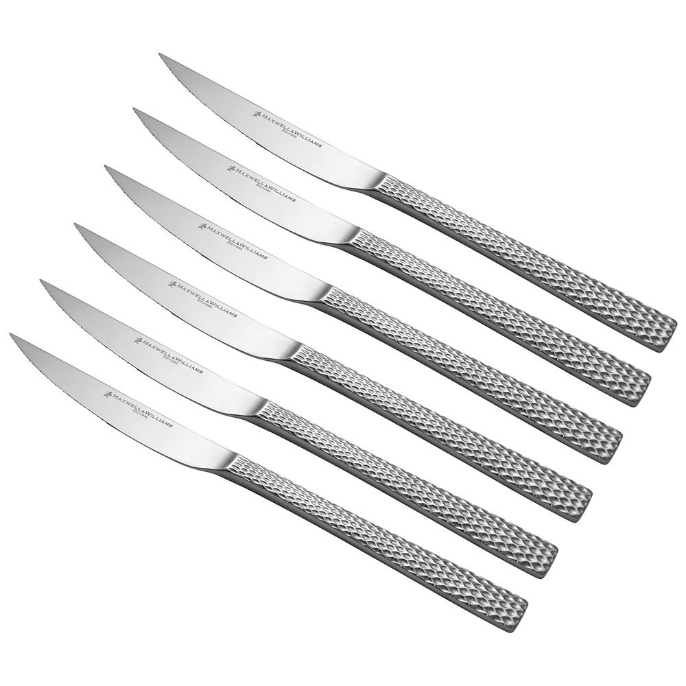 Maxwell & Williams Diamonds Steak Knife Set, 6pc