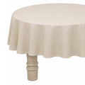 DSA Linen Namib Champagne Round Tablecloth