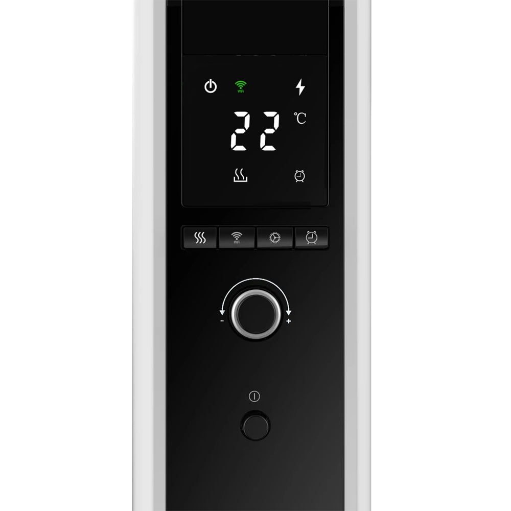 Mill White Gentle Air Wi-Fi Oil-Filled Radiator Heater