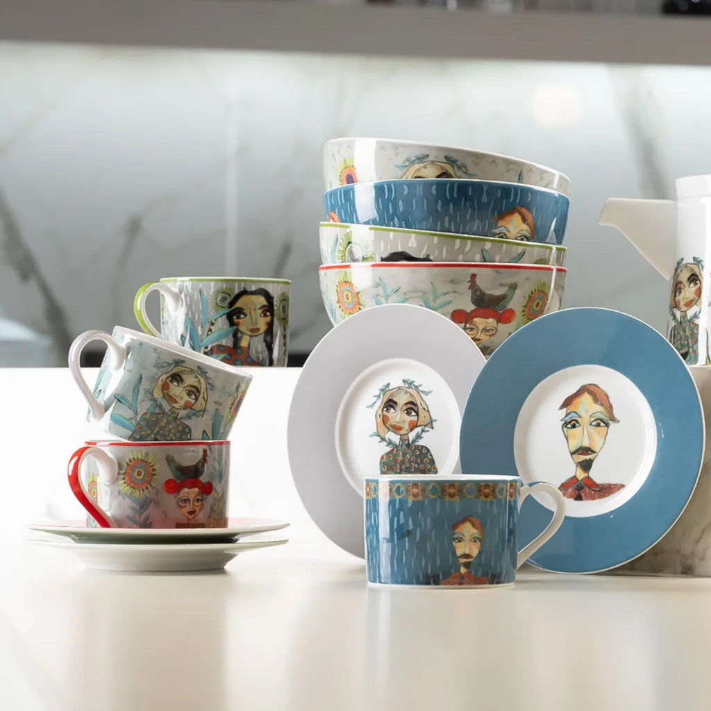 Olivia Cuzins Cereal Bowls, Set of 4