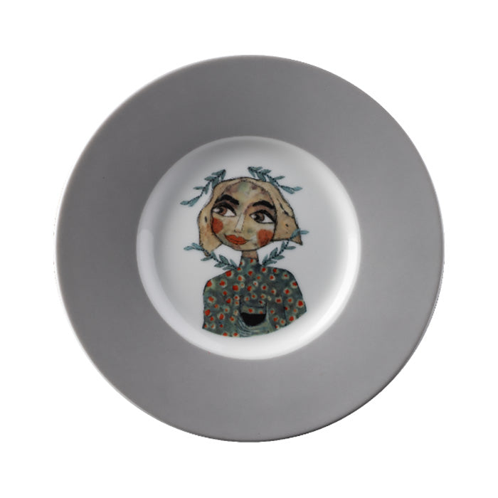 Olivia Cuzins Cup & Saucer, Set of 4