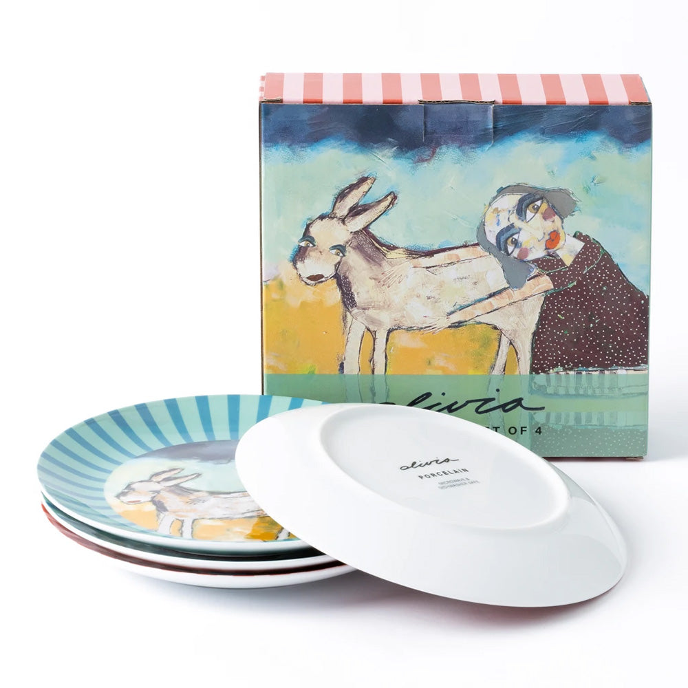 Olivia Princess Porcelain Side Plates, Set of 4