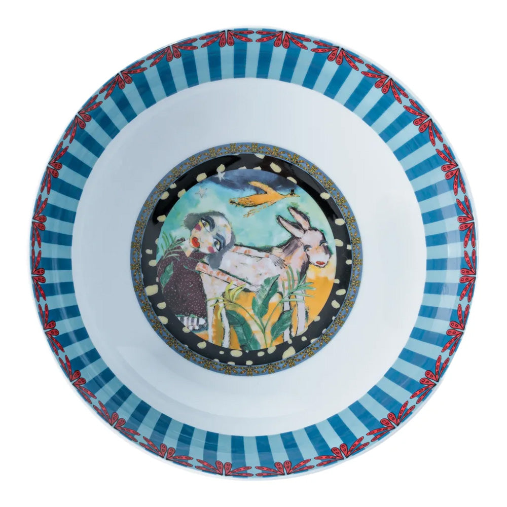 Olivia Princess Porcelain Salad Bowl, 24cm