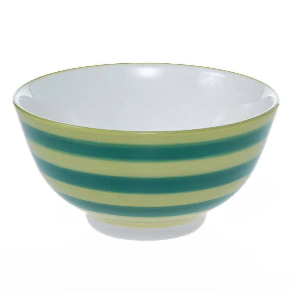 Olivia Princess Hand-Painted Green Nibble Bowls, Set of 4