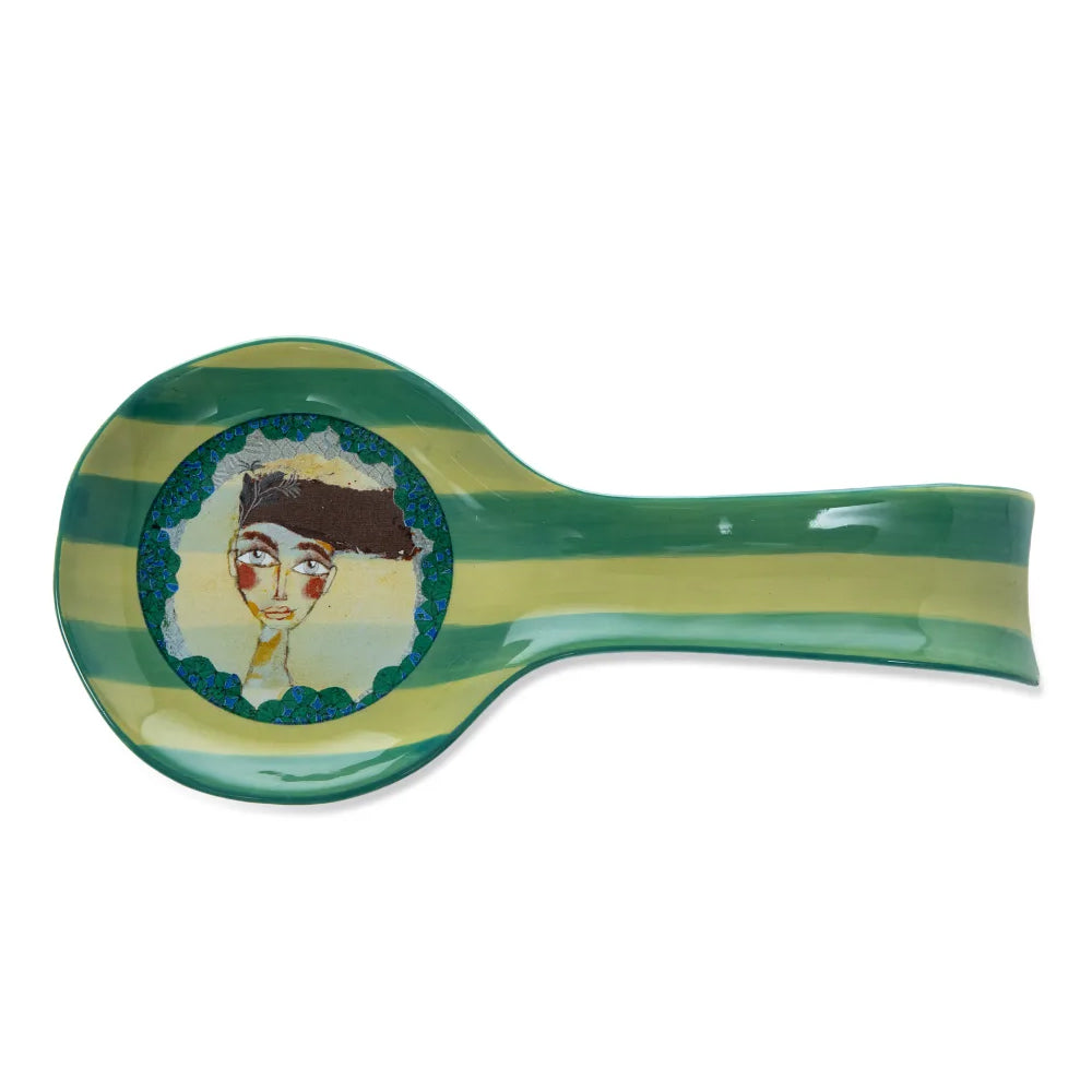 Olivia Princess Hand-Painted Spoon Rest, 22cm