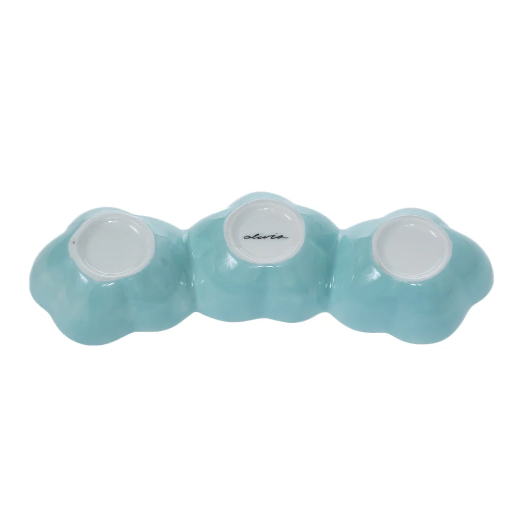 Olivia Princess Hand-Painted Trio Dipping Bowl, 21cm