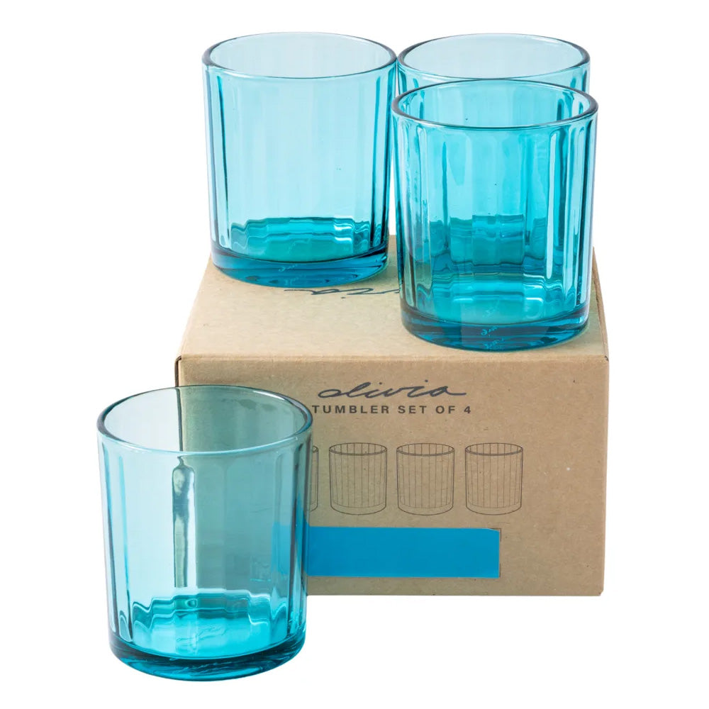Olivia Princess Crystal Tumblers, Set of 4