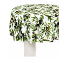 DSA Linen Country Olive Round Tablecloth