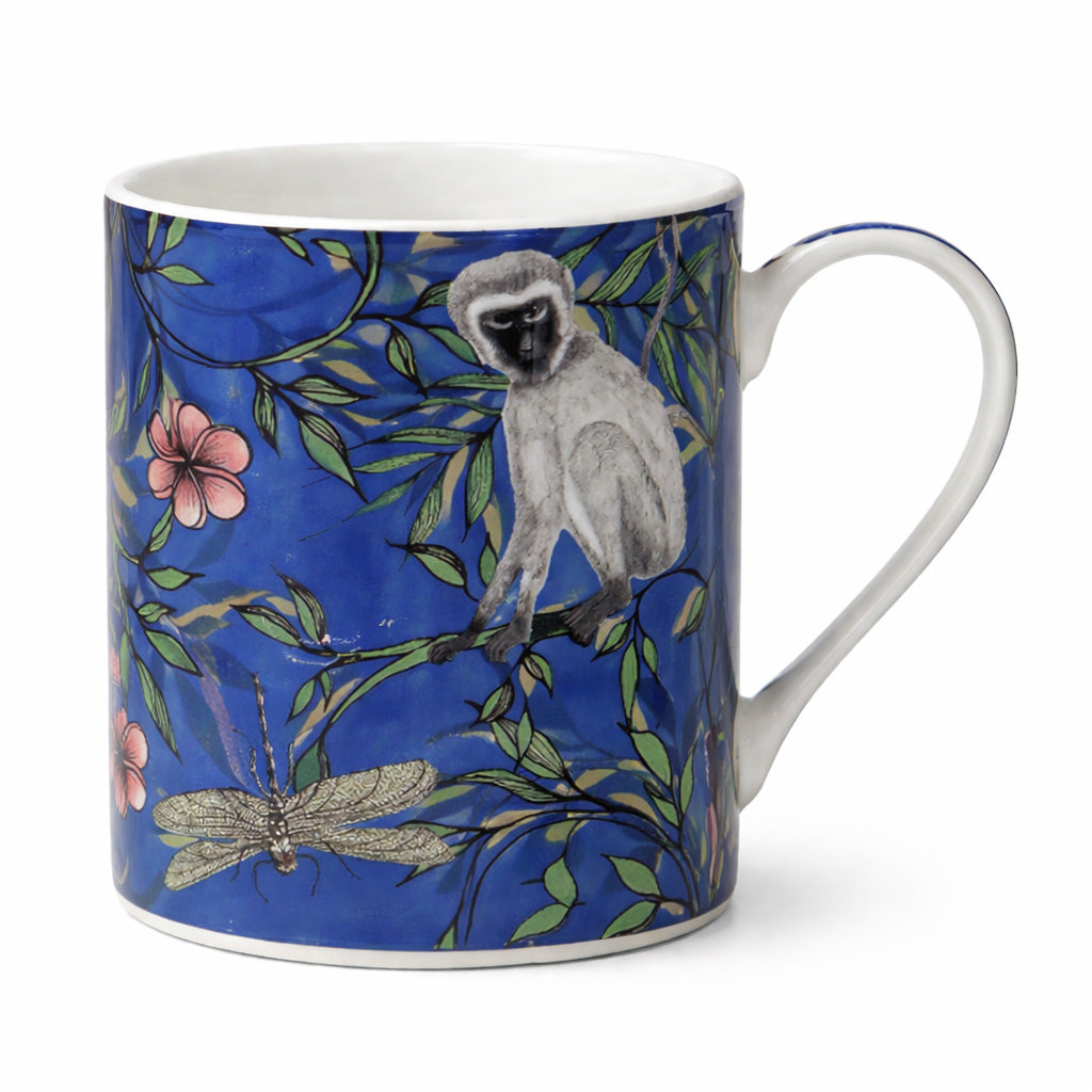 Omada Iconics Blue Monkey Mug, 350ml