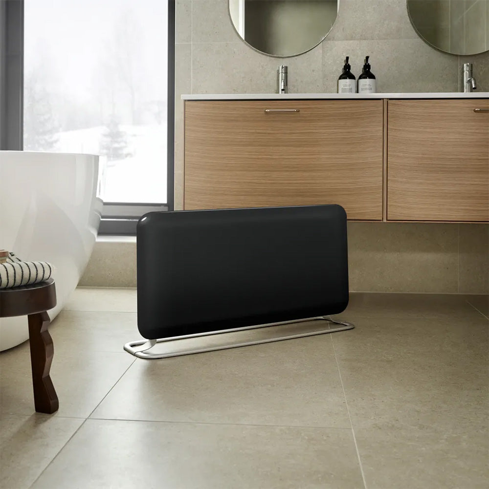 Mill Invisible Wi-Fi Black Panel and Portable Heater
