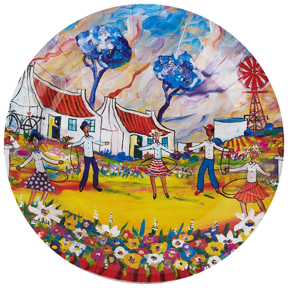 Portchie Disposable Paper Plates, Pack Of 10