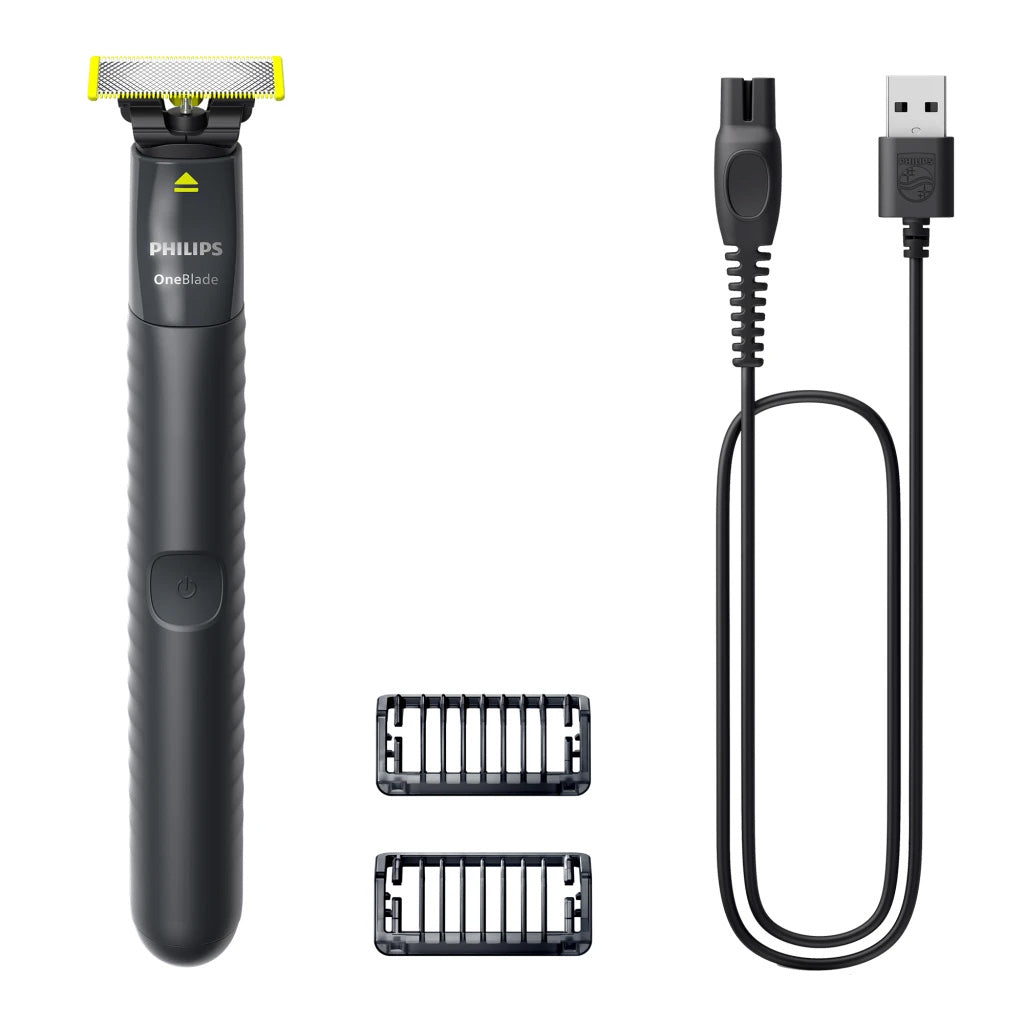 Philips Rechargeable USB OneBlade Hybrid Styler, 2 Combs