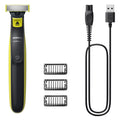 Philips Rechargeable USB OneBlade Face Hybrid Trimmer, 3 Combs