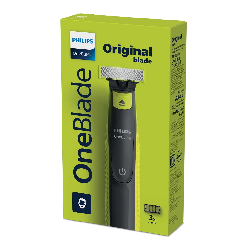 Philips Rechargeable USB OneBlade Face Hybrid Trimmer, 3 Combs