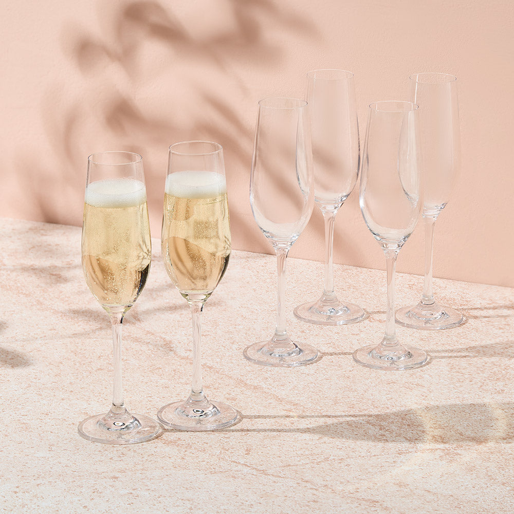 Maxwell & Williams Manhattan Champagne Flutes, Set of 6
