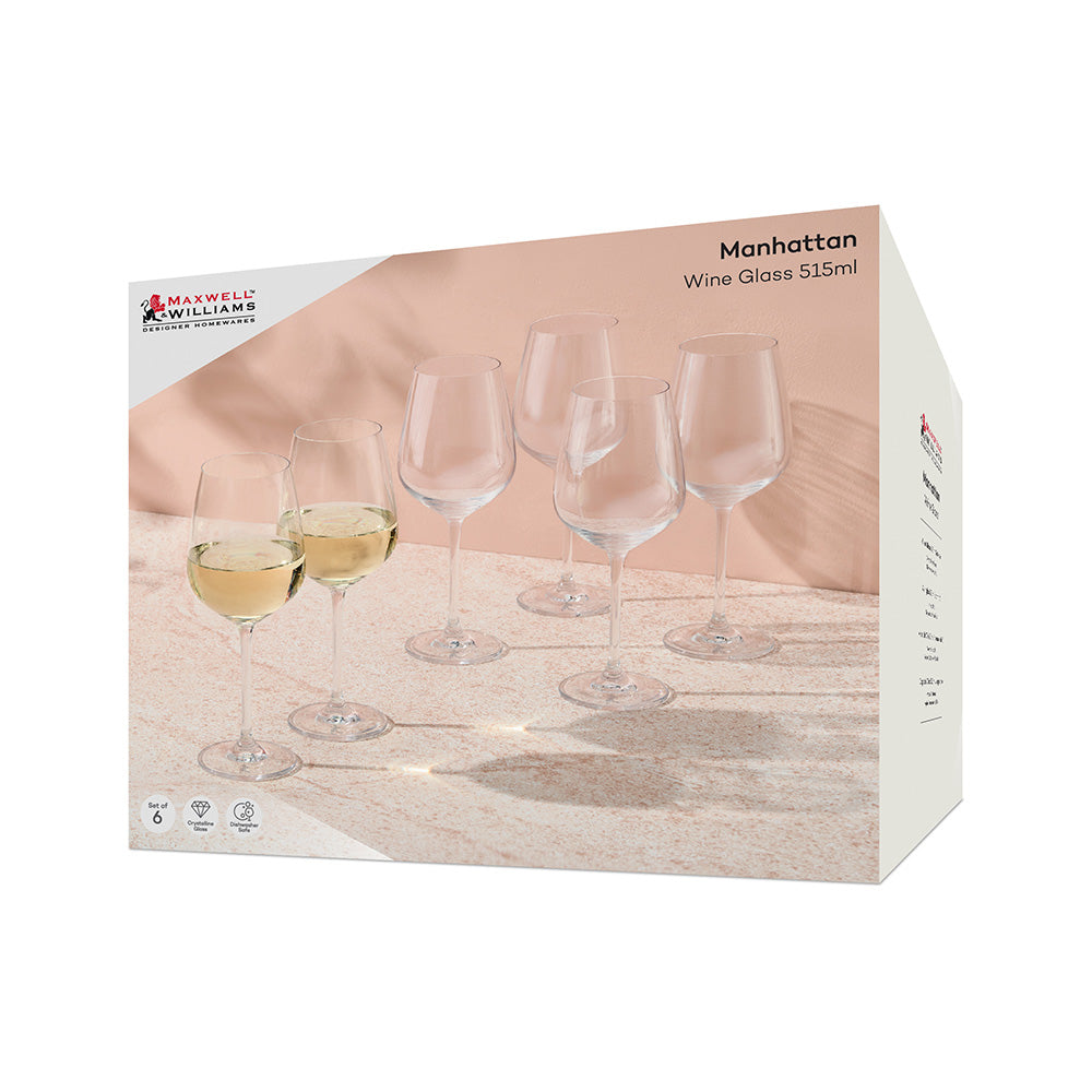 Maxwell & Williams Manhattan White Wine Glasses, Set of 6