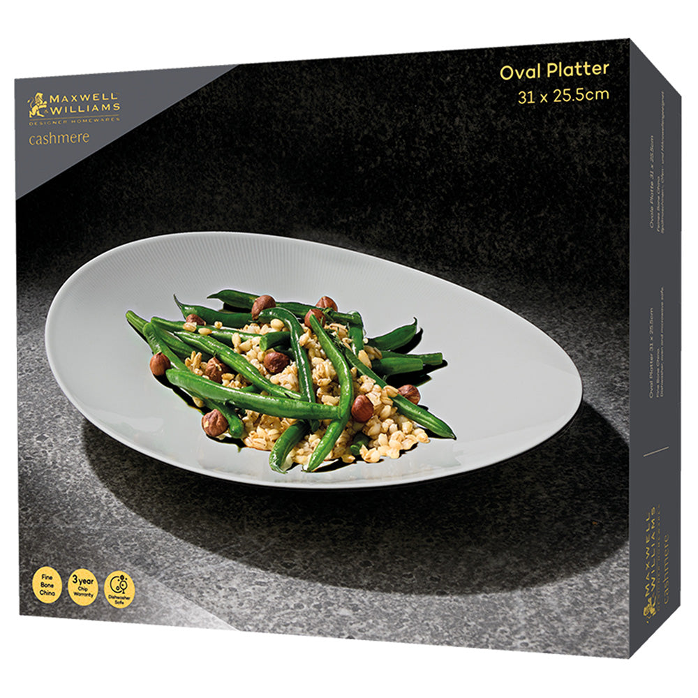 Cashmere Oval Platter, 31cm