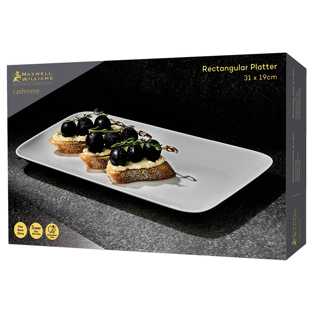 Maxwell & Williams Cashmere Rectangular Platter, 31cm