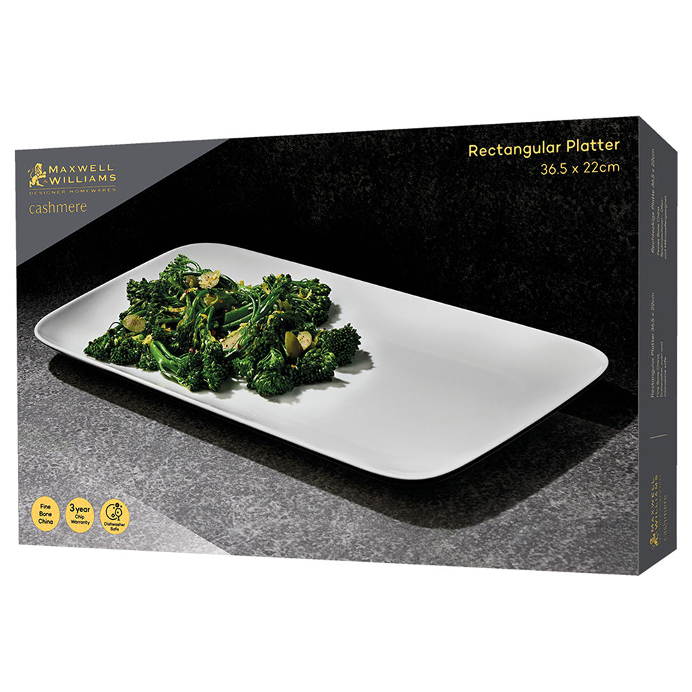 Cashmere Rectangular Platter, 36.5cm