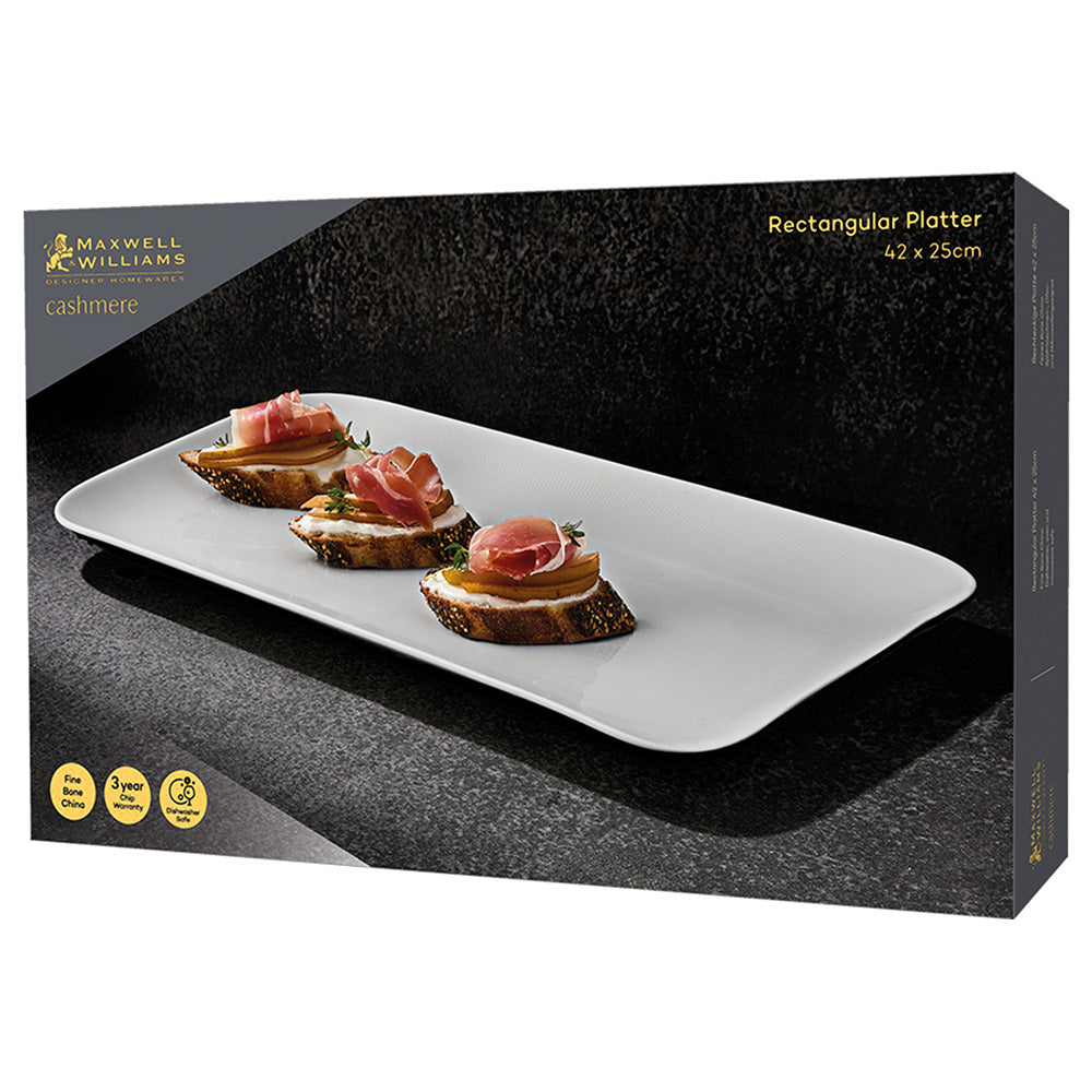 Cashmere Rectangular Platter, 42cm