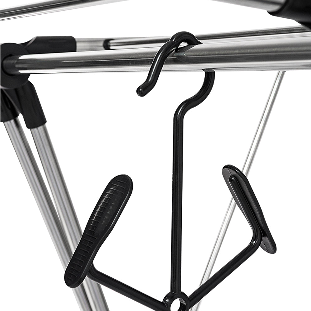 Russell Hobbs Stainless Steel Foldable Dryer With Hanging Extension, 20m