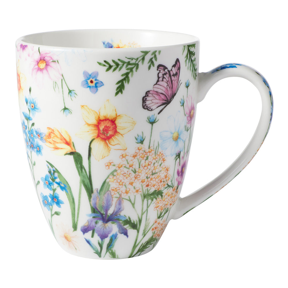 Maxwell & Williams Fluttering Meadow Coupe Mug, 390ml