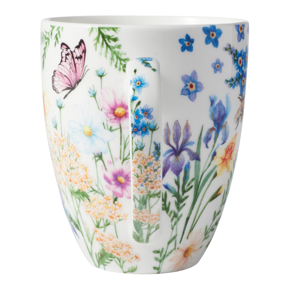 Maxwell & Williams Fluttering Meadow Coupe Mug, 390ml