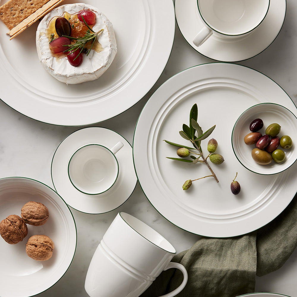 Maxwell & Williams White Basics Edge Rim Dinner Set, 12pc