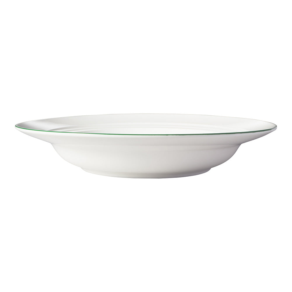 Maxwell & Williams White Basics Edge Rim Soup Bowl, 23cm
