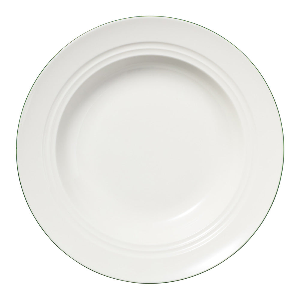Maxwell & Williams White Basics Edge Rim Soup Bowl, 23cm
