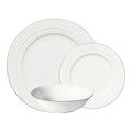 Maxwell & Williams White Basics Edge Rim Dinner Set, 12pc