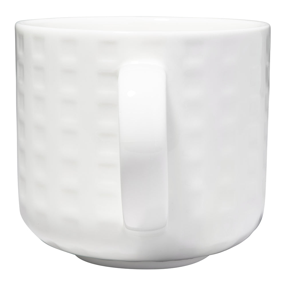 Maxwell & Williams White Basics Grid Mug, 440ml