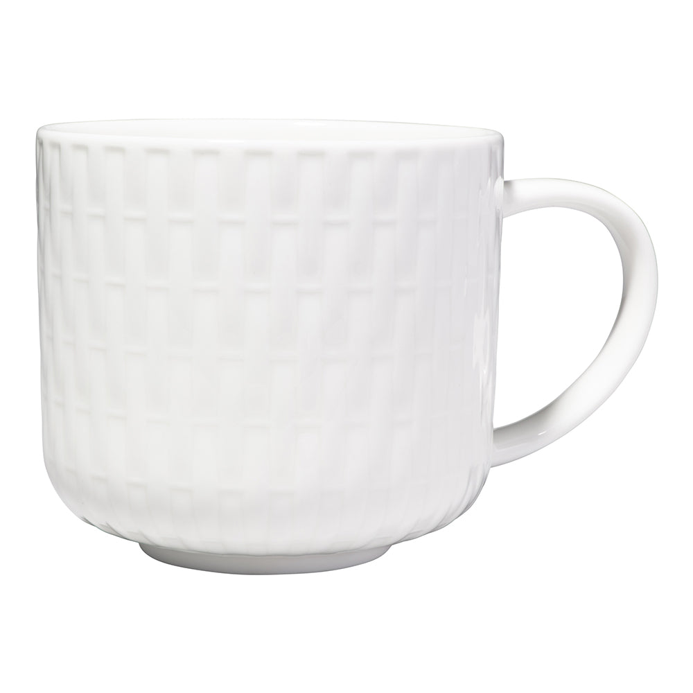 Maxwell & Williams White Basics Weave Mug, 440ml