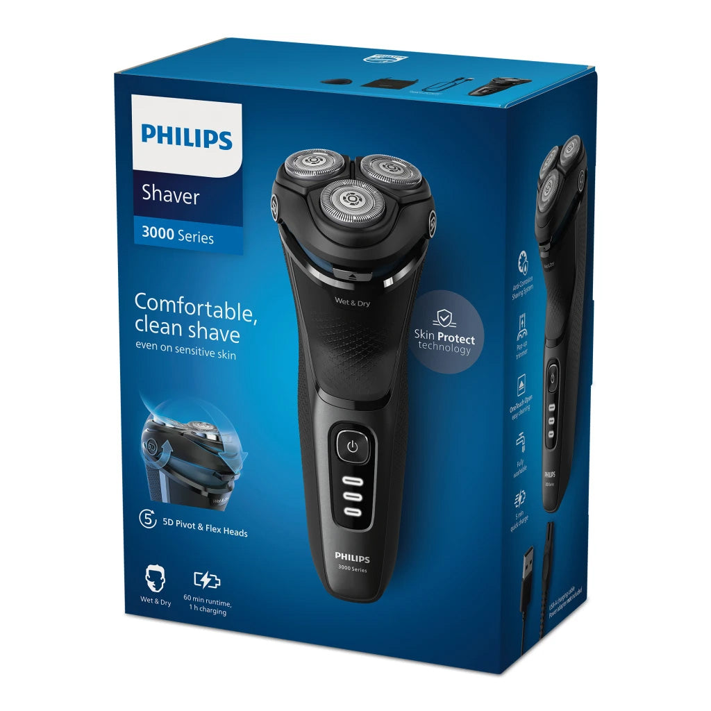 Philips 3000 Series Rechargeable Wet & Dry Electric Shaver