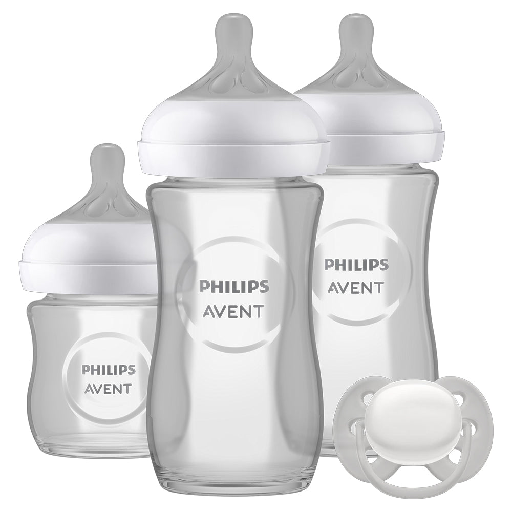 Avent Natural Response 4pc Glass Newborn Gift Set