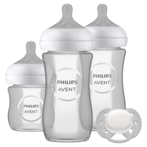 Avent Natural Response 4pc Glass Newborn Gift Set