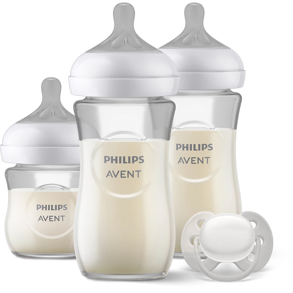 Avent Natural Response 4pc Glass Newborn Gift Set