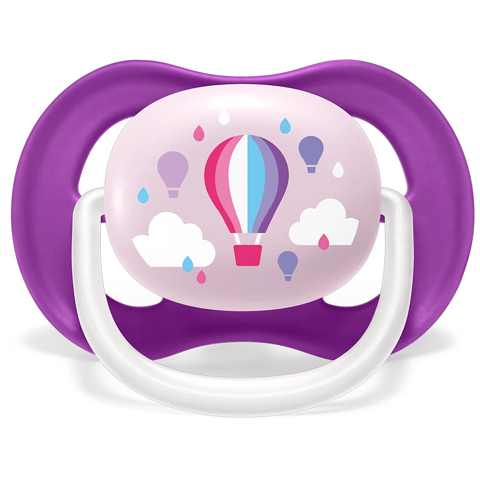 Avent Set Of 2 Ultra Air Pacifiers, I Love Papa & Balloon (6-18m)