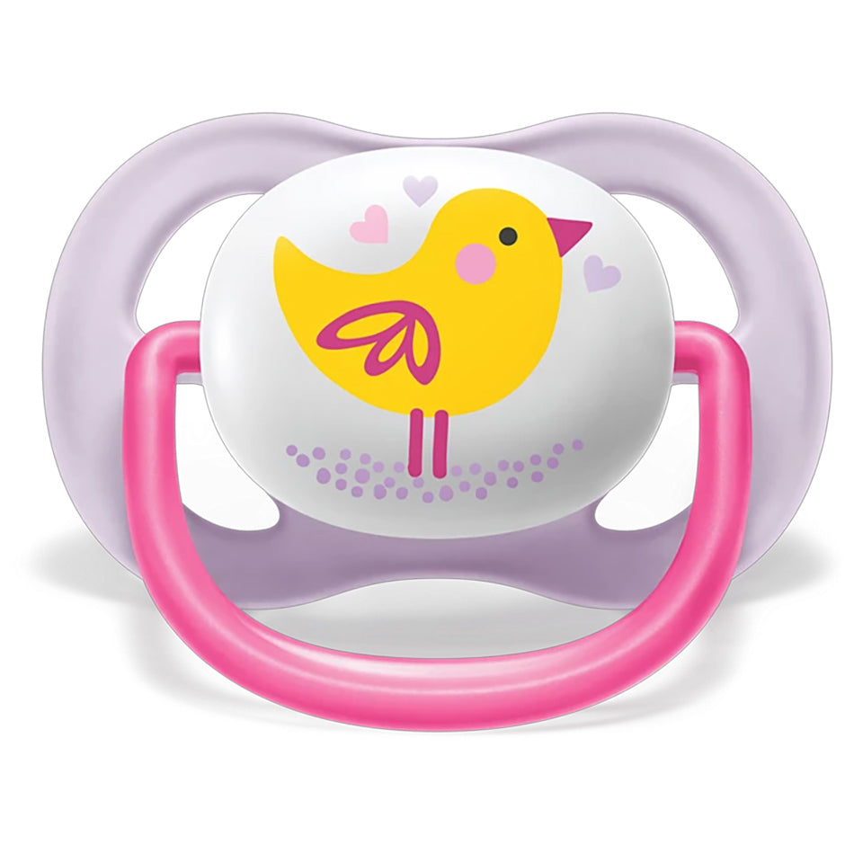 Avent Set Of 2 Ultra Air Pacifiers, Bird & Penguin (0-6m)