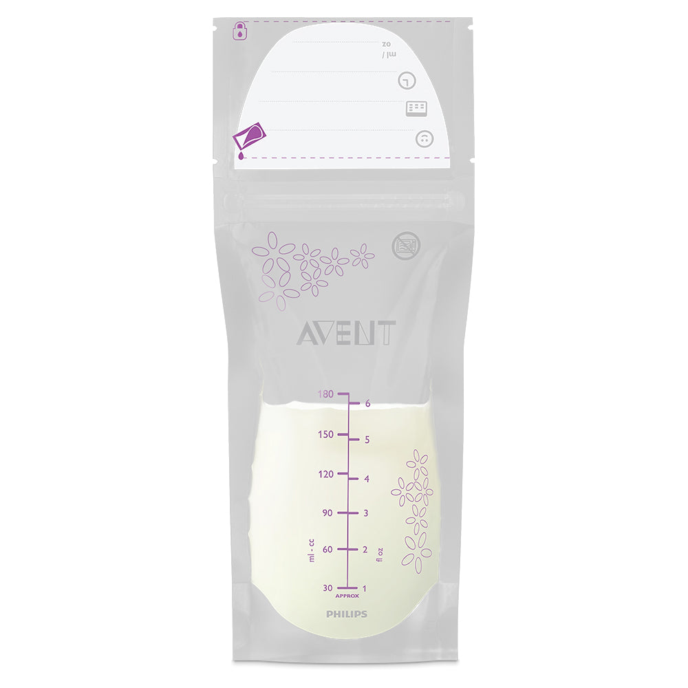 Avent 180ml Breast Milk Storage Bags, Pack Of 25