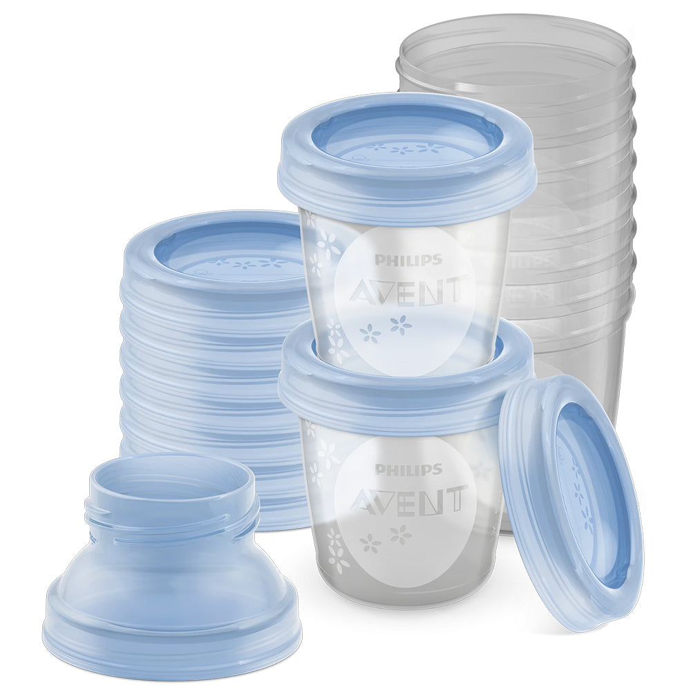 Avent 180ml Breast Milk Storage Cups, Set Of 10