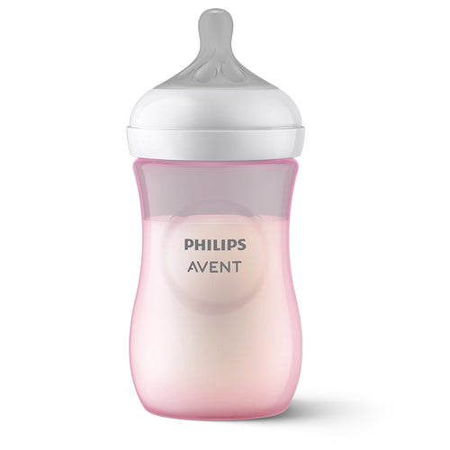 Avent Natural Response 260ml Baby Bottle, Pink