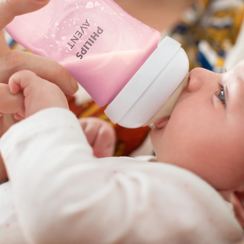Avent Natural Response 260ml Baby Bottle, Pink