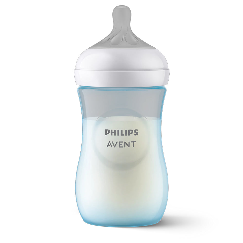 Avent Natural Response 260ml Baby Bottle, Blue