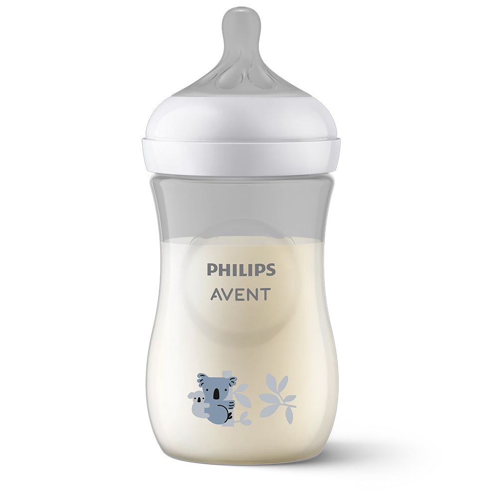 Avent Natural Response 260ml Baby Bottle, Koala