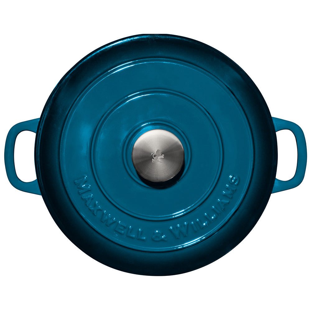 Maxwell & Williams Cast Iron Round Casserole, 26cm