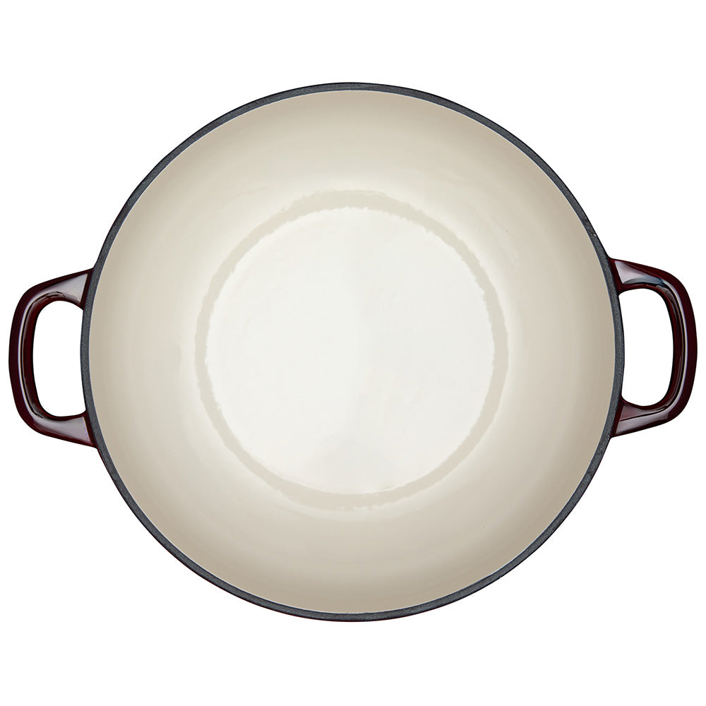 Maxwell & Williams Cast Iron Round Shallow Casserole, 27cm