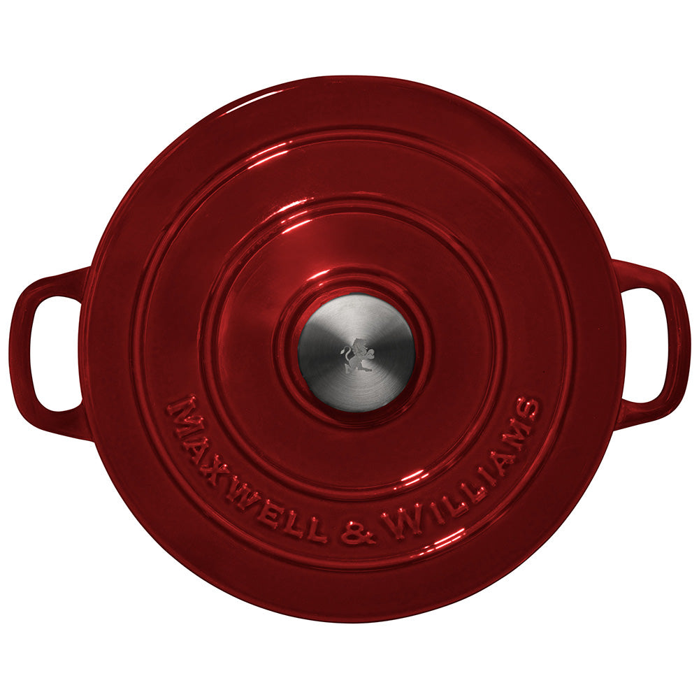Maxwell & Williams Cast Iron Round Casserole, 26cm