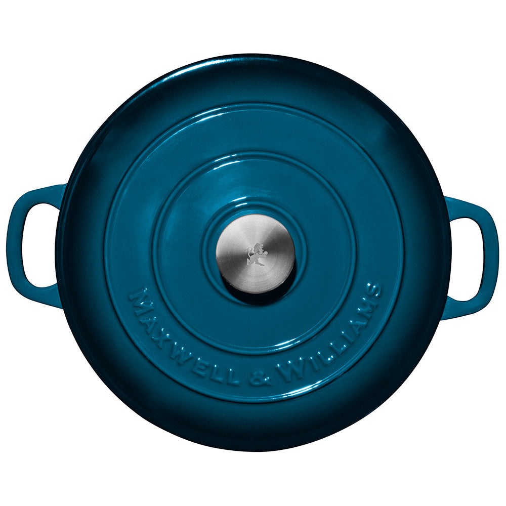 Maxwell & Williams Cast Iron Round Casserole, 28cm