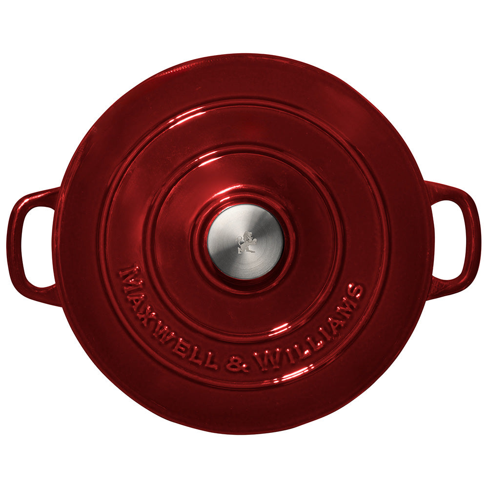 Maxwell & Williams Cast Iron Round Casserole, 28cm